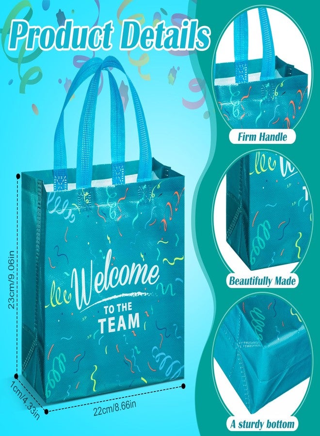 Breling 24 Pack Welcome to the Team Non Woven Gift Bags Reusable Welcome Gift Bags with Handles for New Employee Coworker Teacher Colleague Team Member Office Party Appreciation Gifts - Image 4